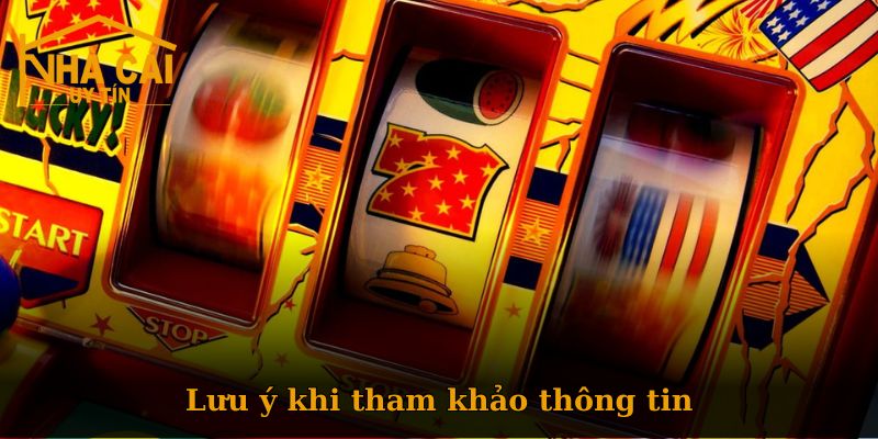Lưu ý khi tham khảo các thông tin tại danh mục